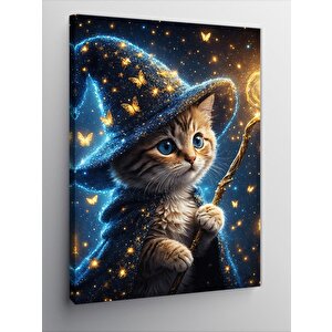 Kanvas Tablo Büyücü Kedi
