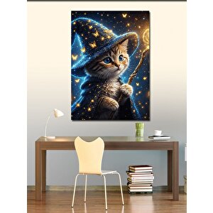 Kanvas Tablo Büyücü Kedi