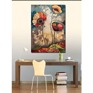 Kanvas Tablo Renkli Çiçekler 70x100 cm