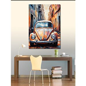 Kanvas Tablo Klasik Araba Kaplumbağa 70x100 cm
