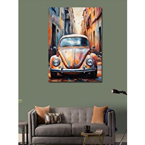 Kanvas Tablo Klasik Araba Kaplumbağa 70x100 cm