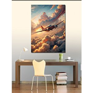 Kanvas Tablo Bulutların Üstündeki Uçak 70x100 cm