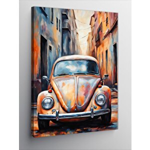 Kanvas Tablo Klasik Araba Kaplumbağa 100x140 cm