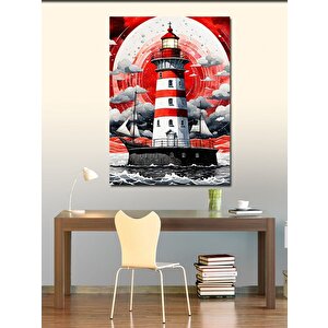 Kanvas Tablo Deniz Feneri 100x140 cm
