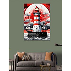 Kanvas Tablo Deniz Feneri 100x140 cm
