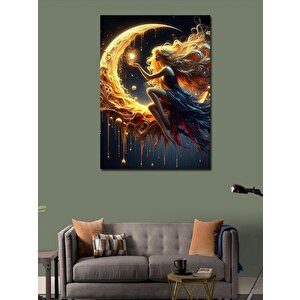 Kanvas Tablo Ay Ve Kadın 70x100 cm