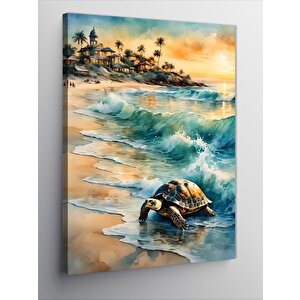 Kanvas Tablo Deniz Kaplumbağası 70x100 cm