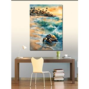 Kanvas Tablo Deniz Kaplumbağası 70x100 cm