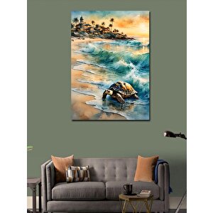 Kanvas Tablo Deniz Kaplumbağası 70x100 cm
