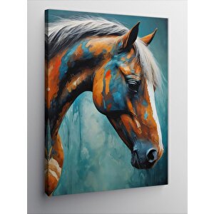 Kanvas Tablo Kahverengi At 70x100 cm