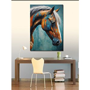 Kanvas Tablo Kahverengi At 70x100 cm
