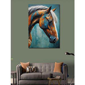 Kanvas Tablo Kahverengi At 70x100 cm