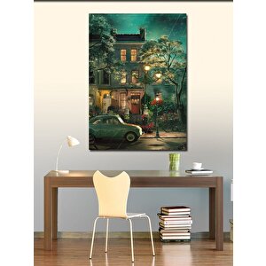 Kanvas Tablo Retro Ev