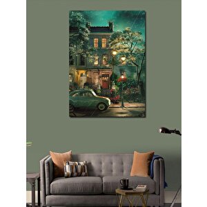 Kanvas Tablo Retro Ev