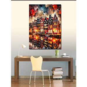 Kanvas Tablo Amsterdam Evleri