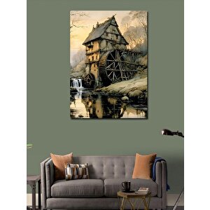 Kanvas Tablo Değirmen Evi 100x140 cm