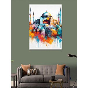 Kanvas Tablo Sulu Boya Ayasofya Cami 70x100 cm