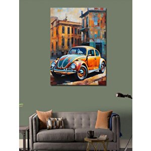 Kanvas Tablo Klasik Araba Kaplumbağa 100x140 cm