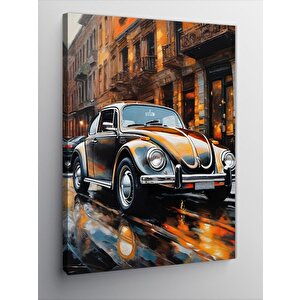 Kanvas Tablo Klasik Kaplumbağa Araba 70x100 cm