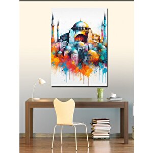 Kanvas Tablo Sulu Boya Ayasofya Cami