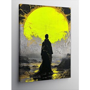 Kanvas Tablo Güneş Ve Soyut Adam 70x100 cm