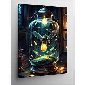 Kanvas Tablo Kavanozdaki Ateş Böceği 70x100 cm
