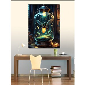 Kanvas Tablo Kavanozdaki Ateş Böceği 70x100 cm