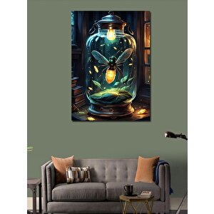Kanvas Tablo Kavanozdaki Ateş Böceği 70x100 cm