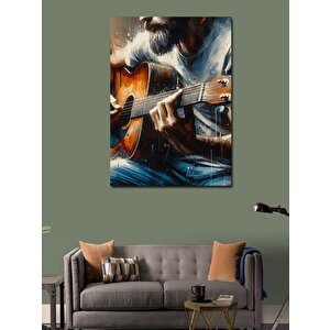 Kanvas Tablo Akustik Gitar Çalan Adam 100x140 cm