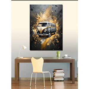 Kanvas Tablo Retro Minibüs 100x140 cm