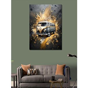 Kanvas Tablo Retro Minibüs 100x140 cm