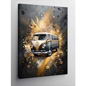 Kanvas Tablo Retro Minibüs