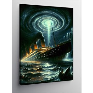 Kanvas Tablo Batan Gemi 70x100 cm