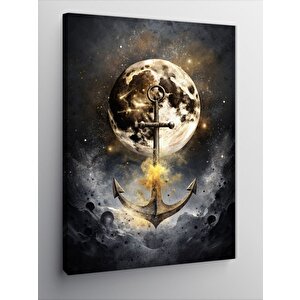 Kanvas Tablo Çapa Ve Ay 70x100 cm
