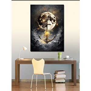Kanvas Tablo Çapa Ve Ay 70x100 cm