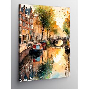 Kanvas Tablo Amsterdam Evleri