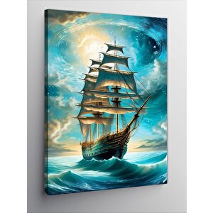 Kanvas Tablo Korsan Gemisi 100x140 cm