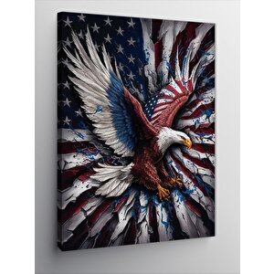Kanvas Tablo Amerikan Kartalı 100x140 cm