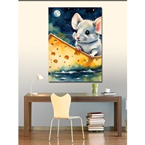 Kanvas Tablo Peynir Ve Fare 70x100 cm