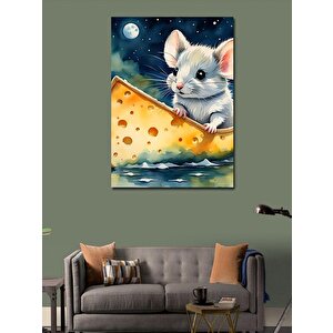 Kanvas Tablo Peynir Ve Fare 70x100 cm