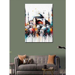 Kanvas Tablo Ayasofya Camii Suluboya 100x140 cm