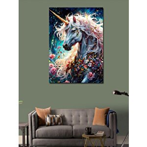 Kanvas Tablo Boynuzlu At 70x100 cm