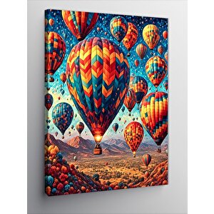 Kanvas Tablo Uçan Balonlar