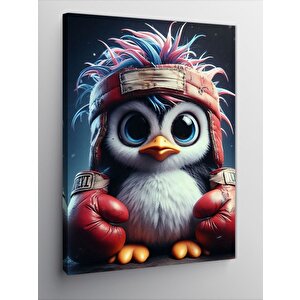Kanvas Tablo Boksör Penguen 70x100 cm