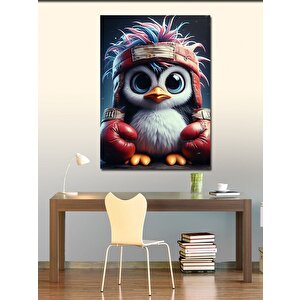 Kanvas Tablo Boksör Penguen 70x100 cm