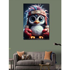 Kanvas Tablo Boksör Penguen 70x100 cm