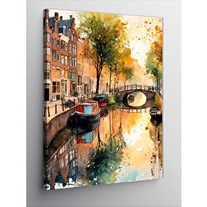 Kanvas Tablo Amsterdam Evleri