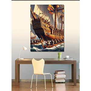 Kanvas Tablo Büyük Retro Gemi 70x100 cm