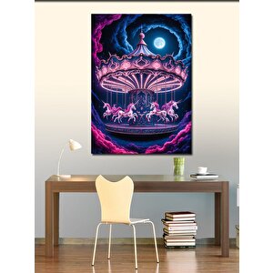 Kanvas Tablo Atlı Karınca 100x140 cm