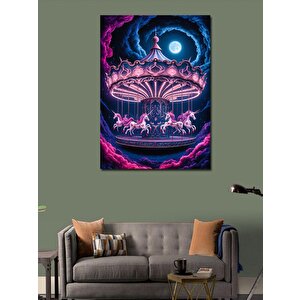 Kanvas Tablo Atlı Karınca 100x140 cm
